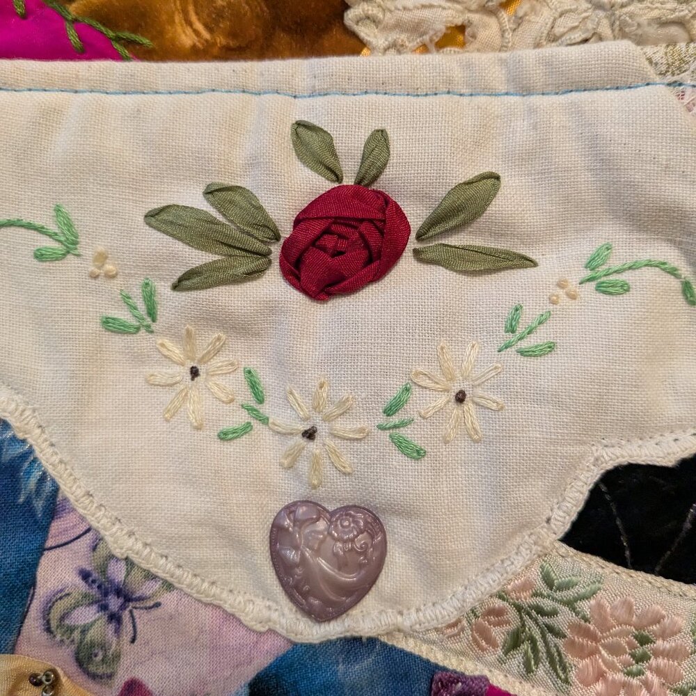 Renaissance Faire Multicolor Patchwork Purse - image 14